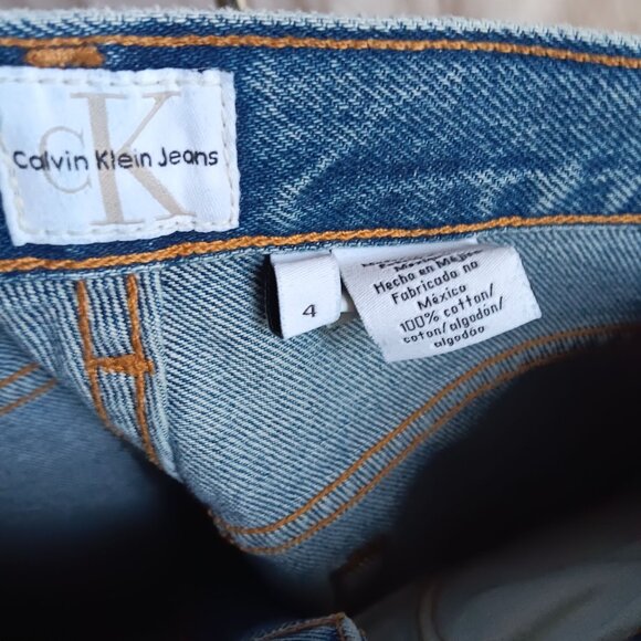 NOS Calvin Klein Doublestone Tapered Leg Jeans 4x32 Classic Fit 5-Pocket Design - Picture 8 of 8